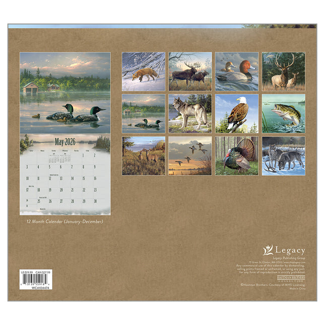 Legacy Wildlife Kalender 2026