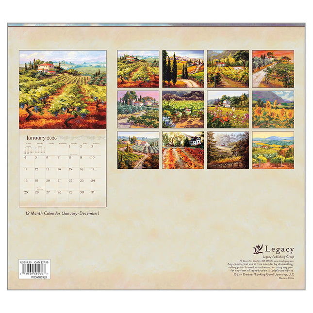 Legacy Wine Country Kalender 2026