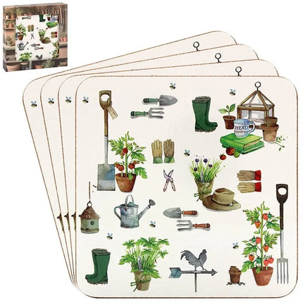 Leonardo Lesser & Pavey Green Fingers Onderzetters 4 Stuks