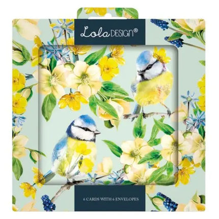 lola design Kaartenmapje Lola Pimpelmees, 6 Stuks met Enveloppen