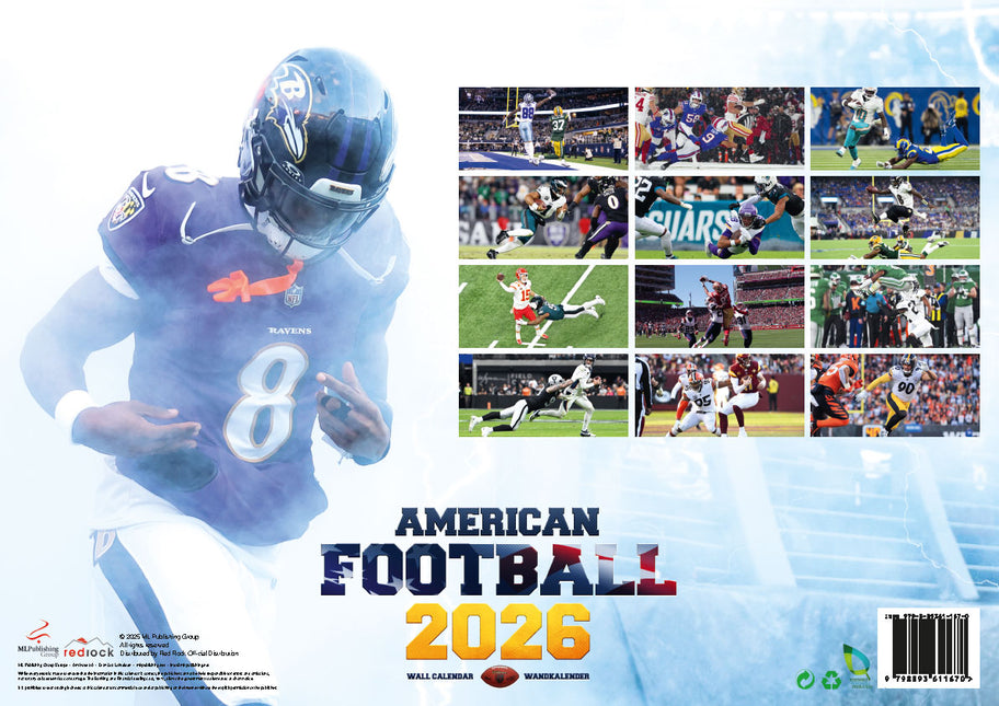 ML Publishing American Football A3 Kalender 2026