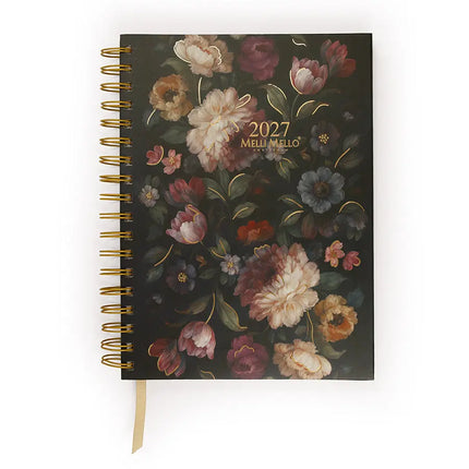 Paperclip Bureau Agenda Flower Pattern 2027 – Paperclip