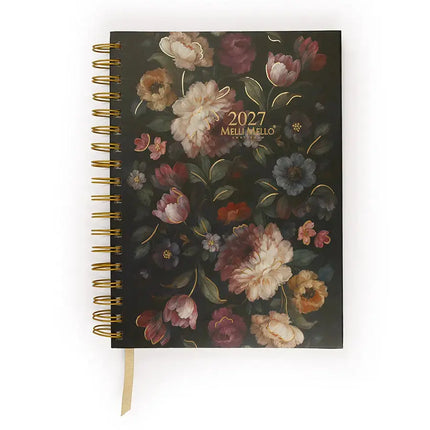 Paperclip Bureau Agenda Flower Pattern 2027 – Paperclip