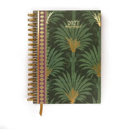 Paperclip Bureau Agenda Palm Tree Pattern 2027 – Paperclip