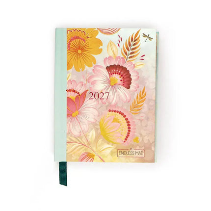 Paperclip Mini Agenda Pink Flowers 2027 – Paperclip