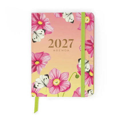 Paperclip Pocket Agenda Pink Flowers A6 – Paperclip