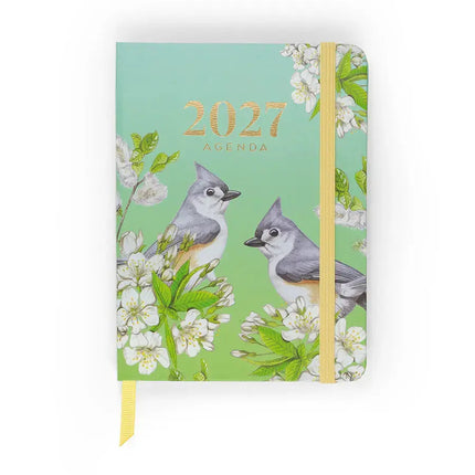 Paperclip Pocket Agenda White Flowers A6 – Paperclip