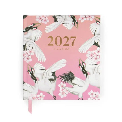Paperclip Week Agenda Wildlife Crane Birds 2027 – Paperclip