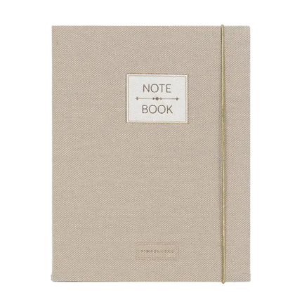 Pepa Lani Pimpelmees Notitieboek A5 Mono Luxe Linnen Warm Nude