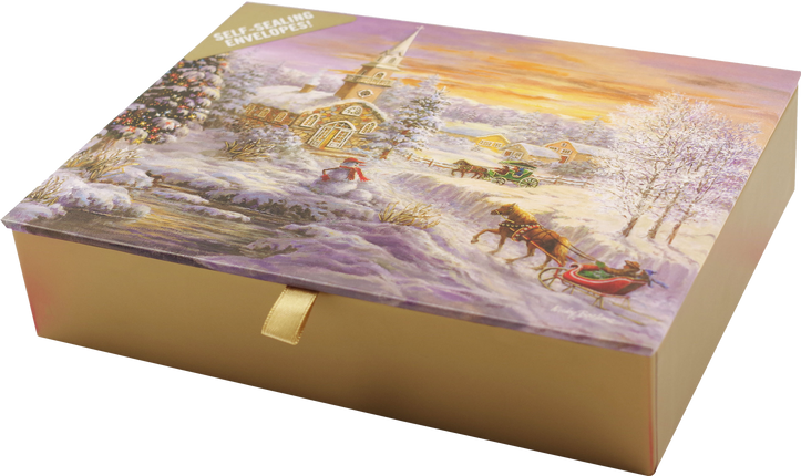 Peter Pauper The Village Church Deluxe Doosje 20 stuks