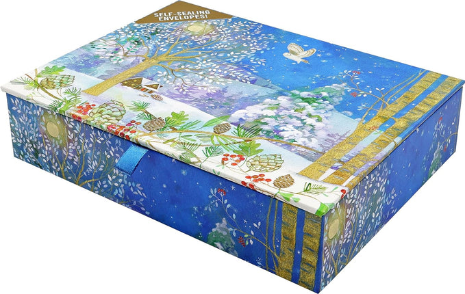 Peter Pauper Winter Starlight Deluxe Doosje 20 stuks met Enveloppe