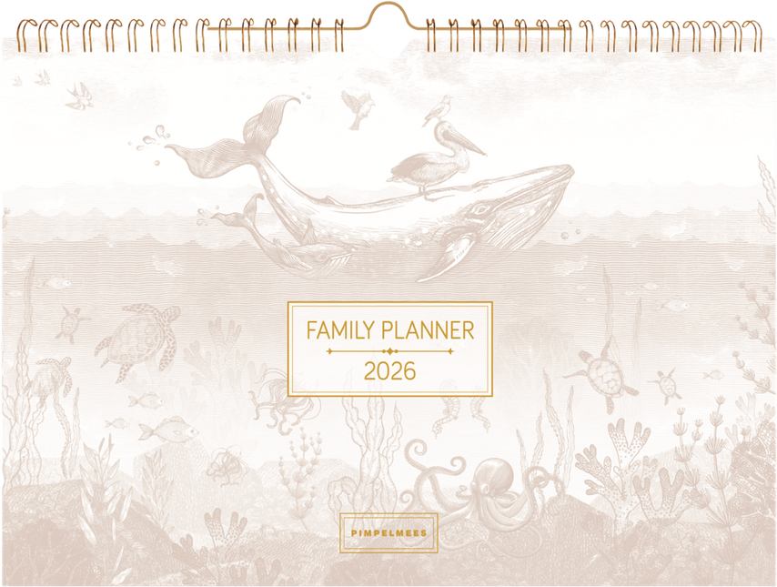 Pimpelmees Pimpelmees Family Planner 2026 Warm Nude