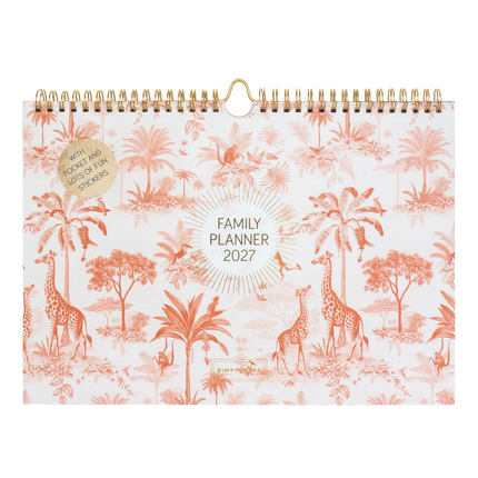 Pimpelmees Pimpelmees Family Planner 2027 Savannah Stories Desert Red