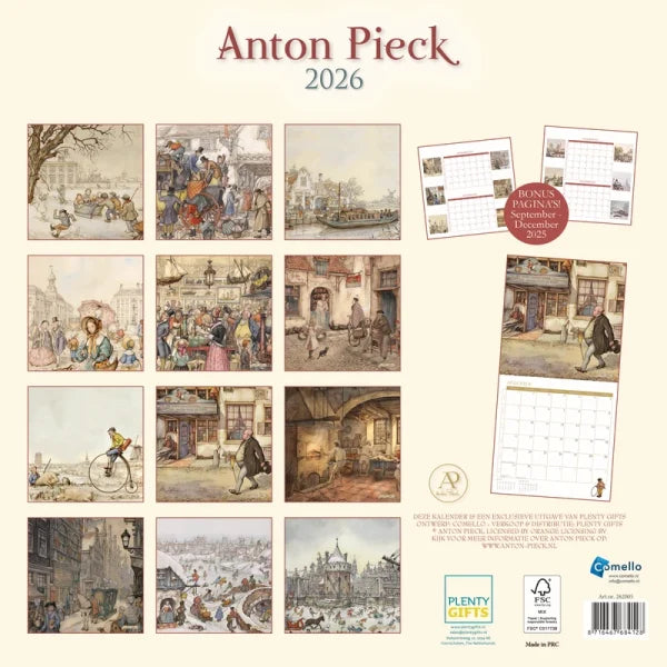 Plenty Gifts Anton Pieck Kalender 2026