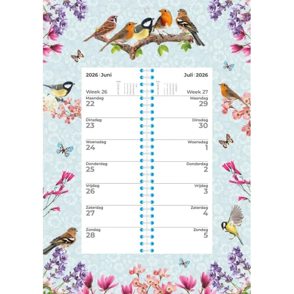 Plenty Gifts Birds Weekomleg Kalender 2026