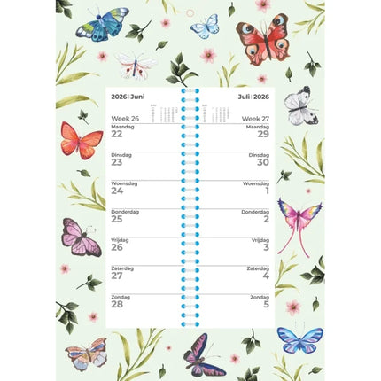 Plenty Gifts Butterflies Weekomleg Kalender 2026