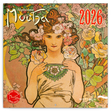 Presco Alphonse Mucha Kalender 2026