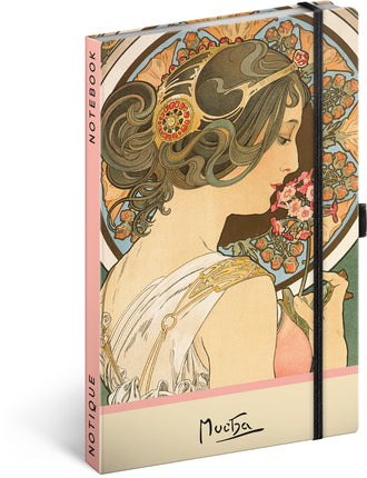 Presco Alphonse Mucha Notitieboek A5 Primrose