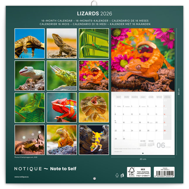 Presco Hagedis Kalender 2026