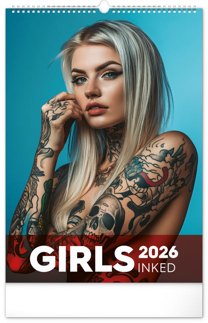 Presco Tattoo Girls Kalender 2026