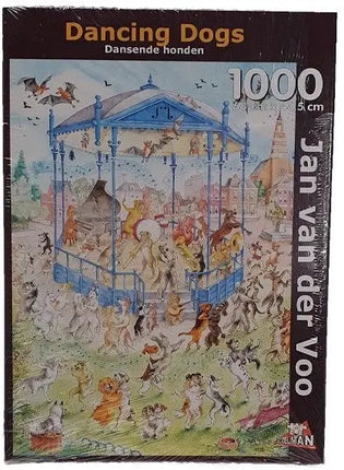 Puzzelman Dansende Honden – Jan van der Voo Puzzel 1000 Stukjes