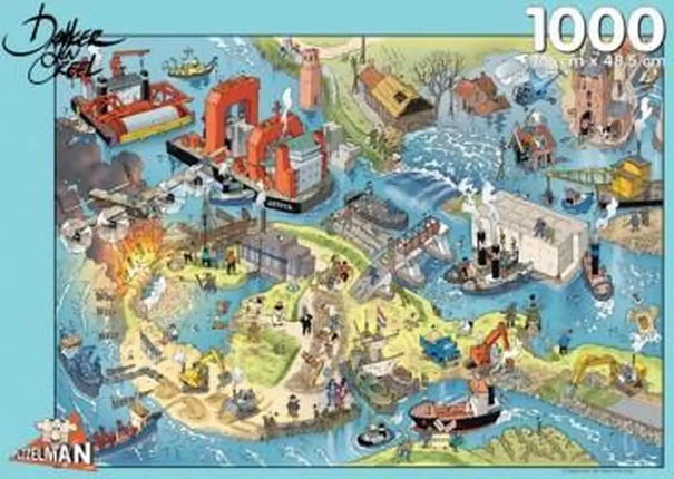 Puzzelman Waterwerken – Danker Jan Puzzel 1000 Stukjes