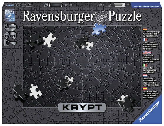 Ravensburger Krypt Puzzle - Black 736 Stukjes