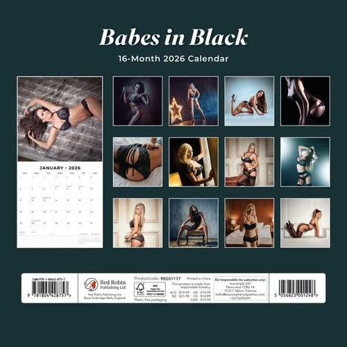Red Robin Babes in Black Kalender 2026