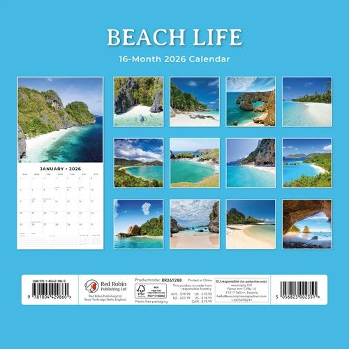 Red Robin Beach Life Kalender 2026
