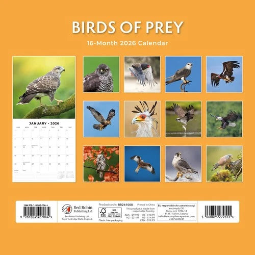 Red Robin Birds Of Prey Kalender 2026