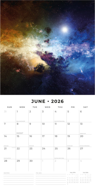 Red Robin Space Kalender 2026