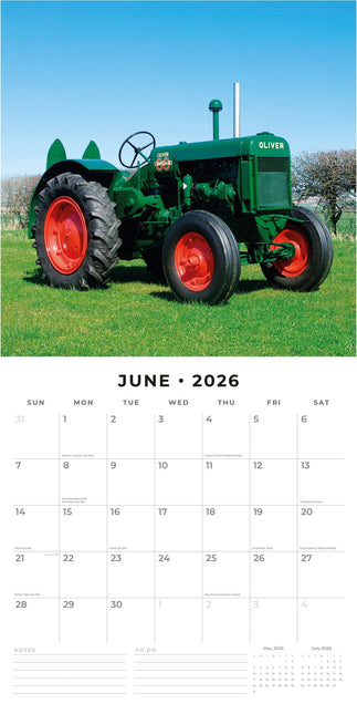 Red Robin Tractors Kalender 2026