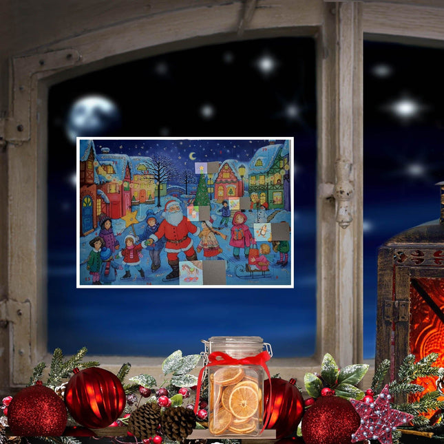 Sellmer A4 Adventskalender Schaatsen met de Kerstman