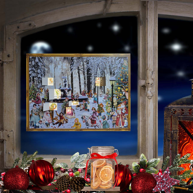 Sellmer Adventskalender Besneeuwde Fontein