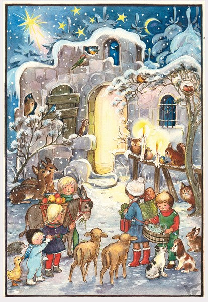 Sellmer Adventskalender Kinderen voor het Huis