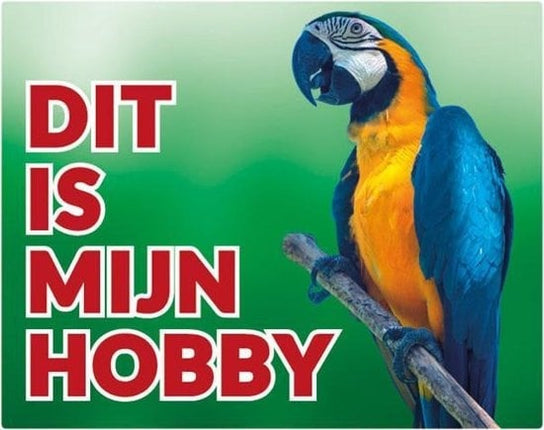 Stickerkoning Ara Waakbord - Dit is mijn Hobby