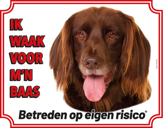 Stickerkoning Duitse Staande Langhaar waakbord