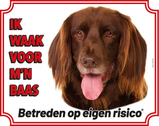 Stickerkoning Duitse Staande Langhaar waakbord