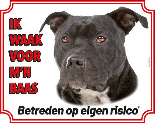 Stickerkoning Engelse Stafford Waakbord