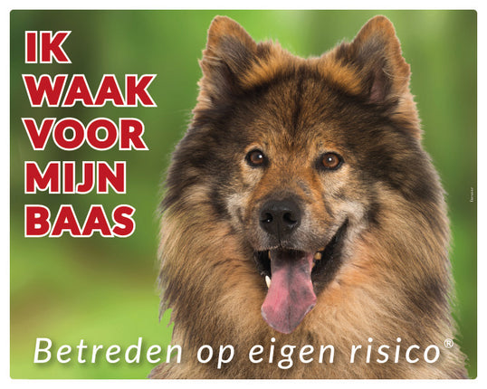 Stickerkoning Eurasier Waakbord