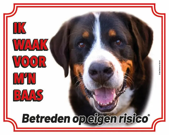 Stickerkoning Grote Zwitserse Senne Waakbord