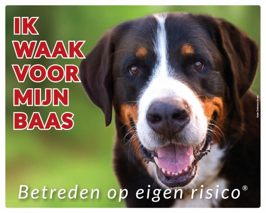 Stickerkoning Grote Zwitserse Senne Waakbord