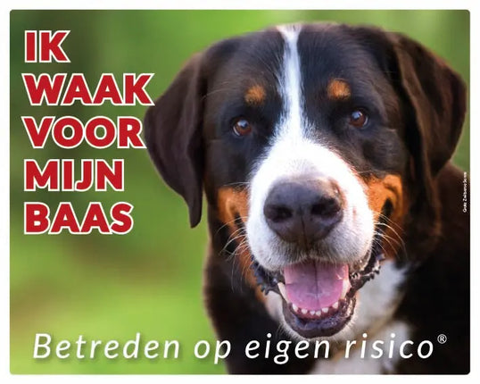 Stickerkoning Grote Zwitserse Senne Waakbord