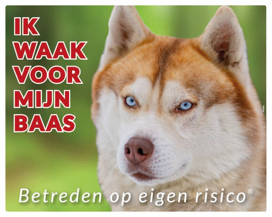 Stickerkoning Husky Waakbord