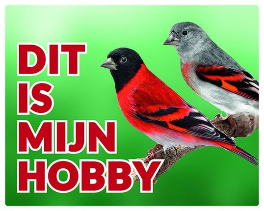 Stickerkoning Kapoetsensijs Waakbord - Dit is mijn Hobby