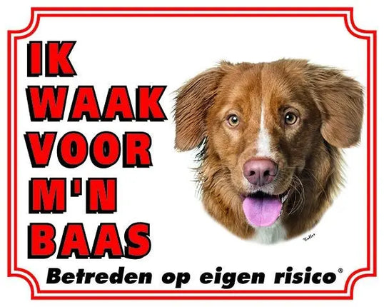 Stickerkoning Nova Scotia Duck Tolling Retriever Waakbord
