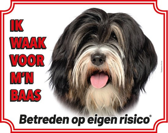 Stickerkoning Tibetaanse Terrier Waakbord