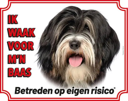 Stickerkoning Tibetaanse Terrier Waakbord