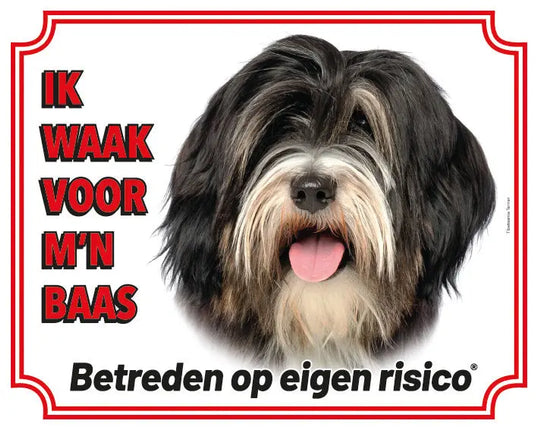 Stickerkoning Tibetaanse Terrier Waakbord