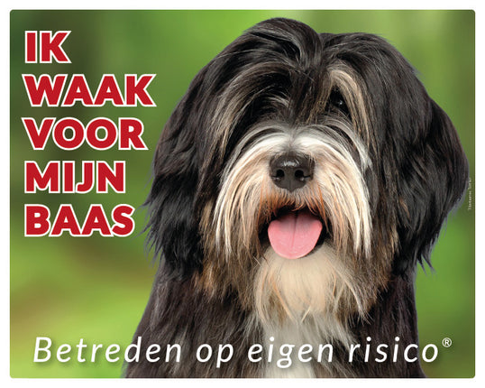 Stickerkoning Tibetaanse Terrier Waakbord